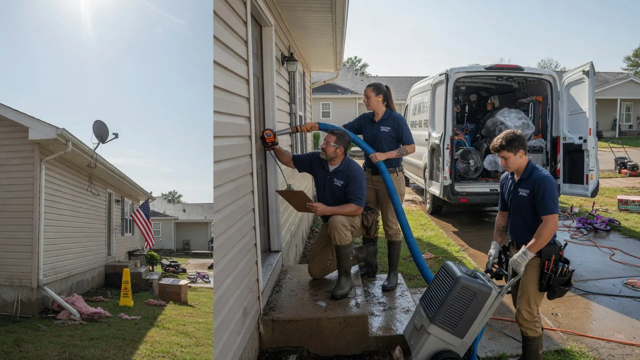Ceiling Water Damage Restoration in Lerna, IL near me